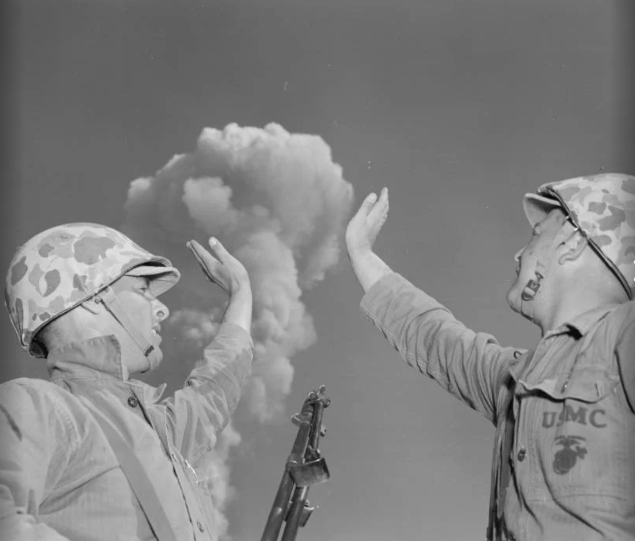 20 Photos of People Staring Blindly at Nuclear Explosions
